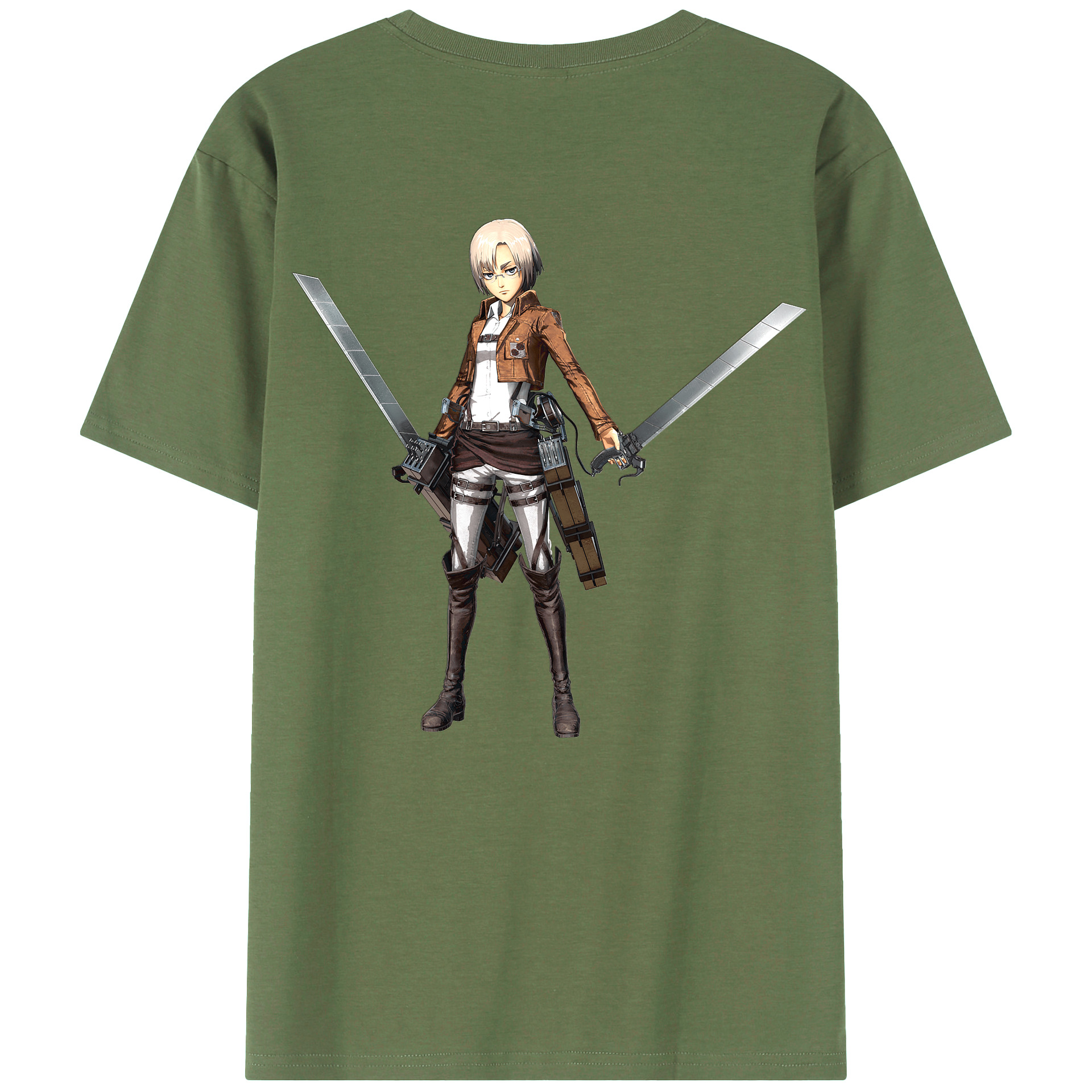 （画像用）  綿100％ メンズ半袖Tシャツ（バックプリント） 通気性